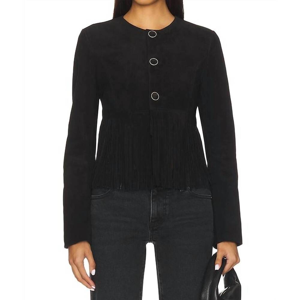 NEW FRAME saddle jacket in black